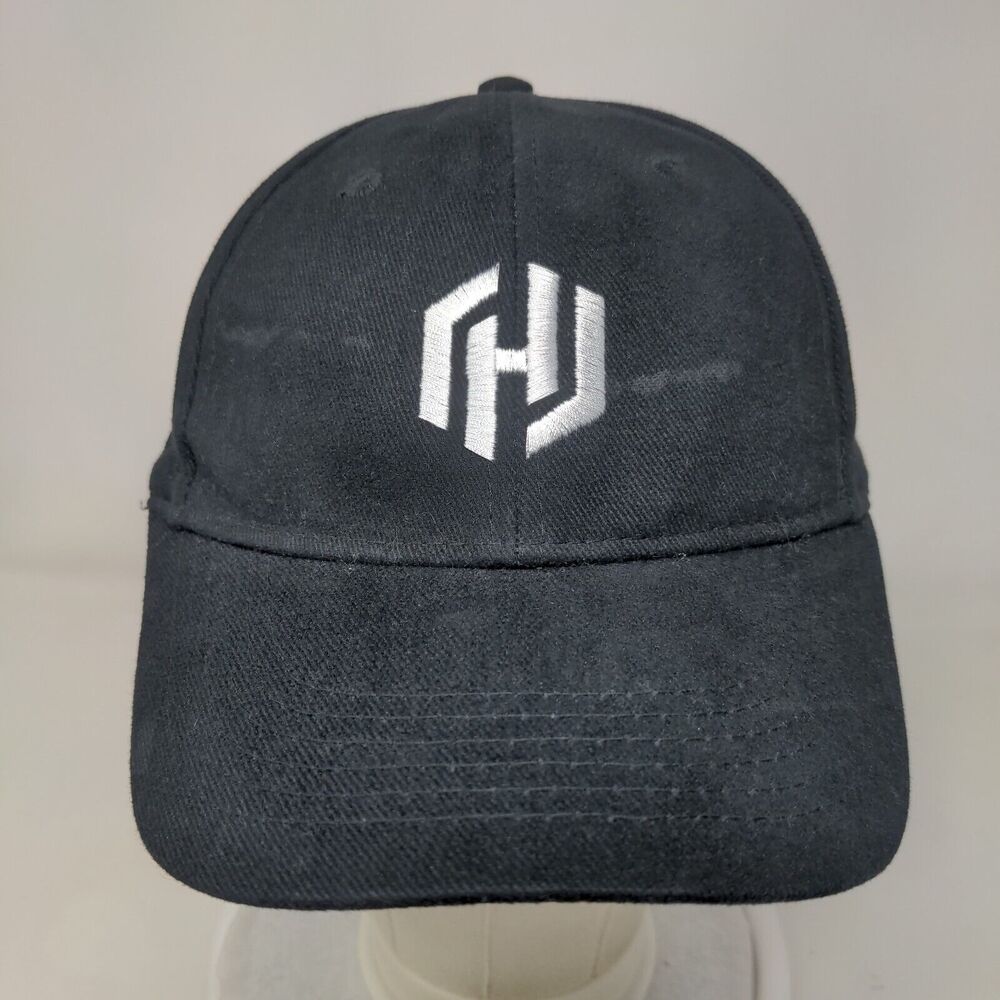 Hashi Corp Slideback Hat Black One Size Adjustable Embroidered Port & Company View 2